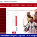 TFF Sporcu Ceza Sorgulama